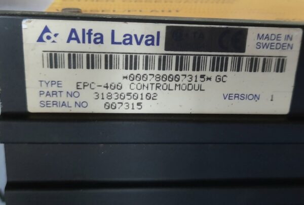 ALFA LAVAL EPC-400 CONTROL MODULE