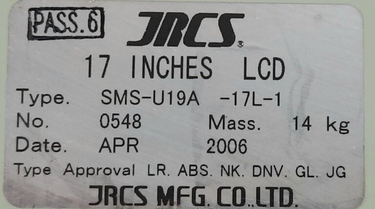 JRCS SMS-U19A-17L-1 17 INCHES LCD